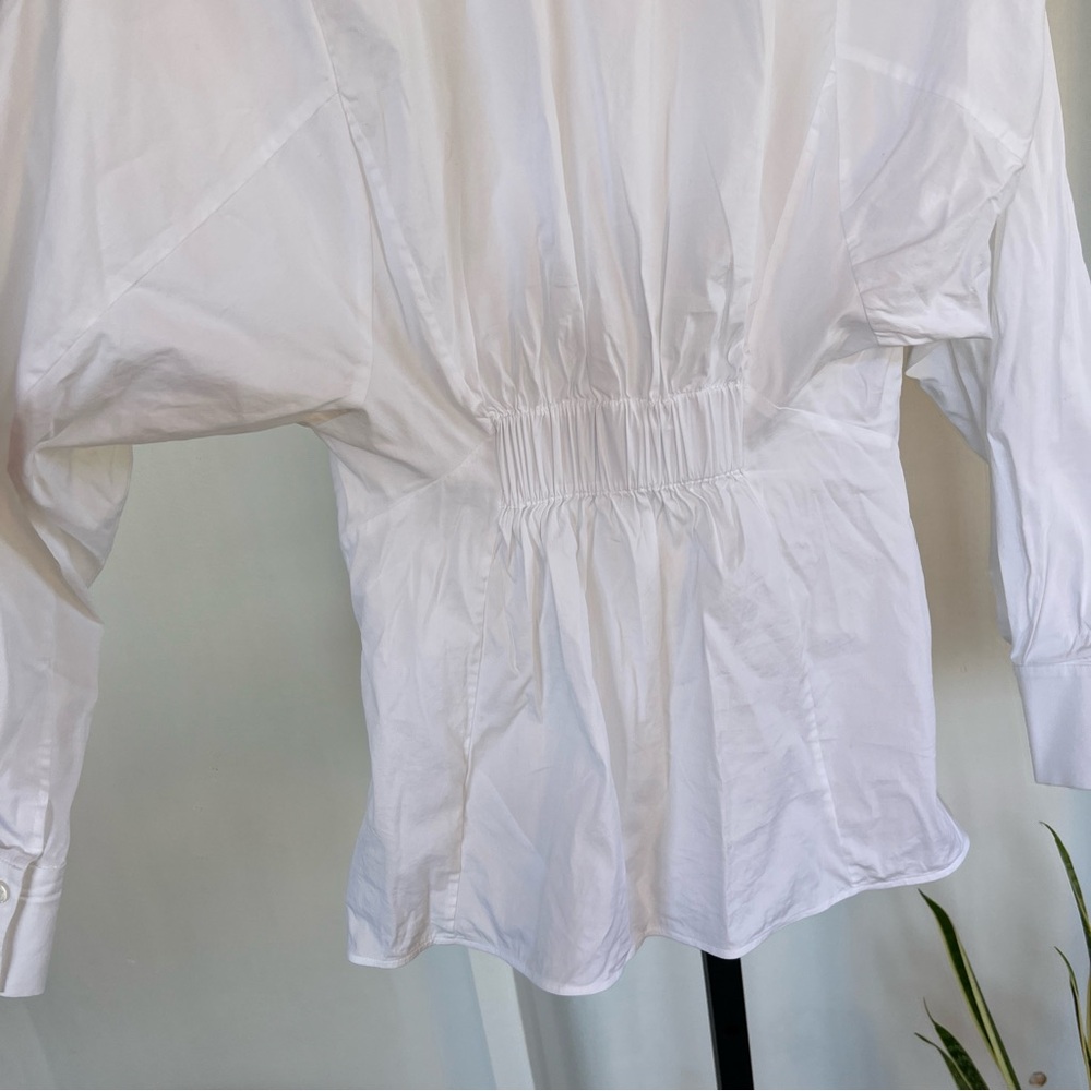 Cos White Button Down Blouse - Medium - image 7